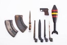 Three No 4 Mk 1 spike bayonets: together with a No.