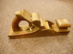 A steel jack plane stamped 'J P Deacon': mahogany infill with closed handle and iron stamped ' The