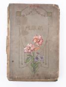 An Edwardian postcard album and contents: including GB topographical, IOM, portrait,