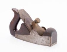A Norris No.2 smoother: signed as per title, mahogany infill and open handle, Norris iron.