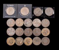 A collection of various crowns: mostly late 20th century.