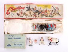 Cherilea Medieval Series: set S/303, one mounted knight, fourteen standing ,