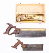 A brass backed dovetail saw by Bowden,