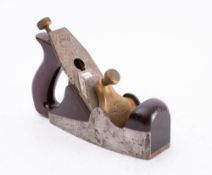A Norris A5 smoother: signed as per title, mahogany infill and closed handle, Norris iron.