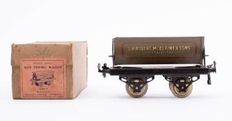 Hornby O gauge A boxed Side Tipping Wagon 'Sir Robert McAlpine & Sons, London',