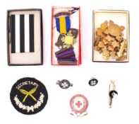 A WWII St John's Group of four to '2384368 Pte L R Westcott RAMC' :Order of St John Brest Badge,