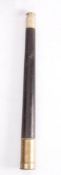 A leather cased single draw telescope by Heath & Co.