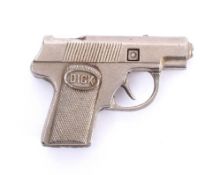 A Dick Tracy diecast cap gun: 10cm long.