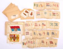 A collection of Kensitas silk cigarette cards: comprising Hose Flags,