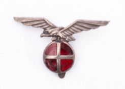 A Norwegian Quisling Socialist Party cap badge,