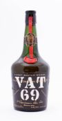 A bottle of VAT 69 Finest Scotch Whisky, NAAFI Stores For HM Forces: Sanderson & Son , Distillers,