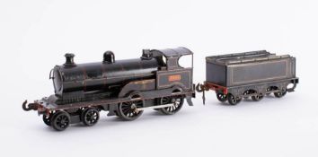 Bing O gauge 4-4-0 locomotive and tender 'George The Fifth': three rail electric,