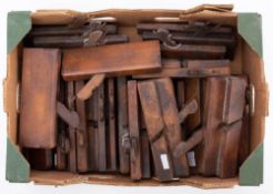 A collection of twenty five various beech moulding plane: various makers including Kingdom,