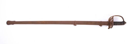 A Victorian Light Infantry Officer's sword: unsigned,
