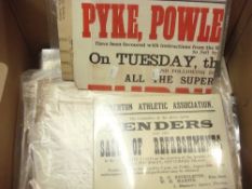 Of Tiverton Interest: A collection of various ephemera including two Tiverton Athletic Association