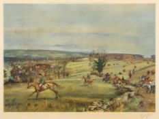 * Michael Lyne [1912-1989]- Heythop at Upper Slaughter,