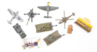 Dinky and others. A group of military vehicles: including a boxed Dinky 685 Ferret Armoured Car.