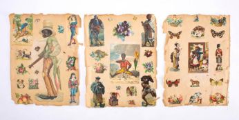 An album of early 20th century postcards of minstrels and related subject matter: