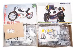 Protar models, a 1/9th scale Honda NS 500cc motorcycle kit: sealed bags,