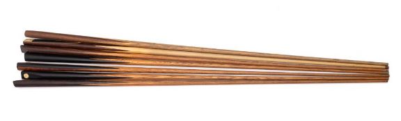 A group of seven early to mid 20th century cues: comprising three by Orme & Sons, Manchester,