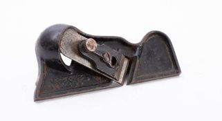 A Stanley No. 95 edge trimming plane: with Stanley Rule and Level Co, iron.