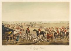 F C Lewis after Alken- The Quorn Hunt,:- set of four coloured engravings each sheet size 51 x 70cm.