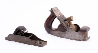 A parallel smoothing plane by Spiers, Ayr: rosewood infill and handle, together with a Stanley No.