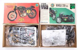 Protar models, a 1/9th scale Benelli 250cc motorcycle kit: sealed bags,