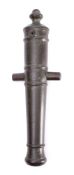 A 15 1/2 inch bronze signal anon barrel: the four stage barrel with plain trunions and acorn