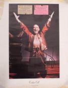 Yul Brinner . A signed poster and two late 19th century concert tickets 'Signor Ria'.