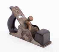 A Spiers 'Plane-O-Ayr' smoothing plane: rosewood infill and open handle Sorby iron