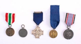 A group of five German medals: comprising Memel Medal, Faithful Service Medal,