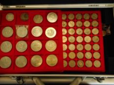 A collector's case containing a collection of pre 1920 and pre 1947 English coins: together with a