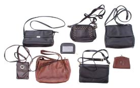 A Smith & Canova grey leather purse: unused with original labels attached,