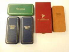 A collection of modern commemorative medals: including National Service Medal replica,x 2,