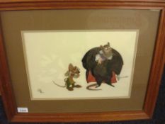 Walt Disney 'The Great Mouse Detective' (1986) Two framed original animation cels: 'Hiram