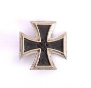 A WWII Iron Cross First Class: dated 1939 with pin to back and stamped 'L/11', 4.4cm.