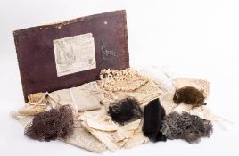 A collection of 19th century lace: including a Honiton lace collar, and Irish crochet lace collar,