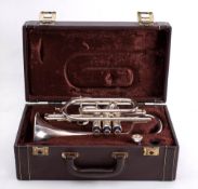 A Boosey & Hawkes York International Cornet: serial number 110490 in a fitted case.