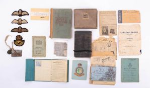 The WWII POW diary and related ephemera of Flying Officer Thomas William Warwick RAF,