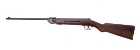 A Diana MOD. 25 .177 calibre air rifle: on a plain beech stock.