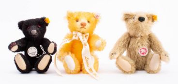 Three Steiff miniature bears: comprising 'Teddybear 1912', 'Loves Me ,