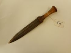 An early 20th century Belgian Congo knife,