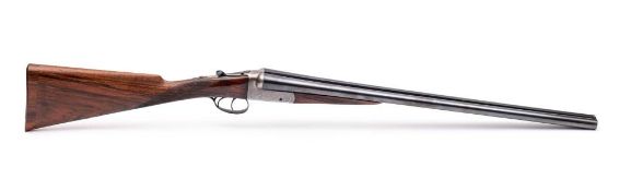 A Charles Boswell 12 bore s/s boxlock ejector shotgun: 25 x 1 1/2 inch barrels with Churchill rib,
