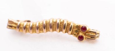 A Caterpillar Club badge: signed to the reverse, W/C L.J.C. Mitchell.
