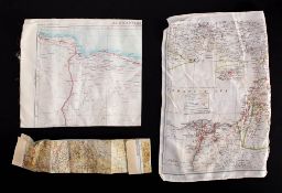 Three RAF silk maps:, comprising 'Alexandria-Torbruck' second edition,