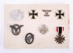 A composition group of replica and Third Reich period medals eligible to Baron Fritz von Goericke: