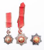Turkey, Ottoman Empire, Order of the Medjidie: neck badge, breast badge and medal.