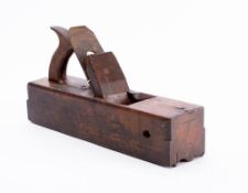 A late 18th century two man cornice plane: stamped 'R Minhinnick' with Jowett steel blade and hole