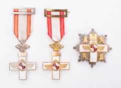 A Spanish Air Force Order of Merit Star with white distinction,
